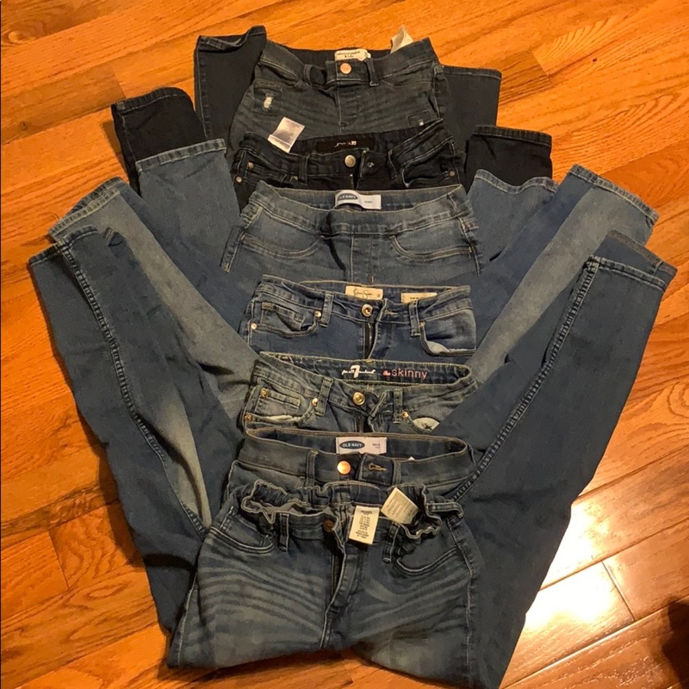 Girls size 12 jeans lot